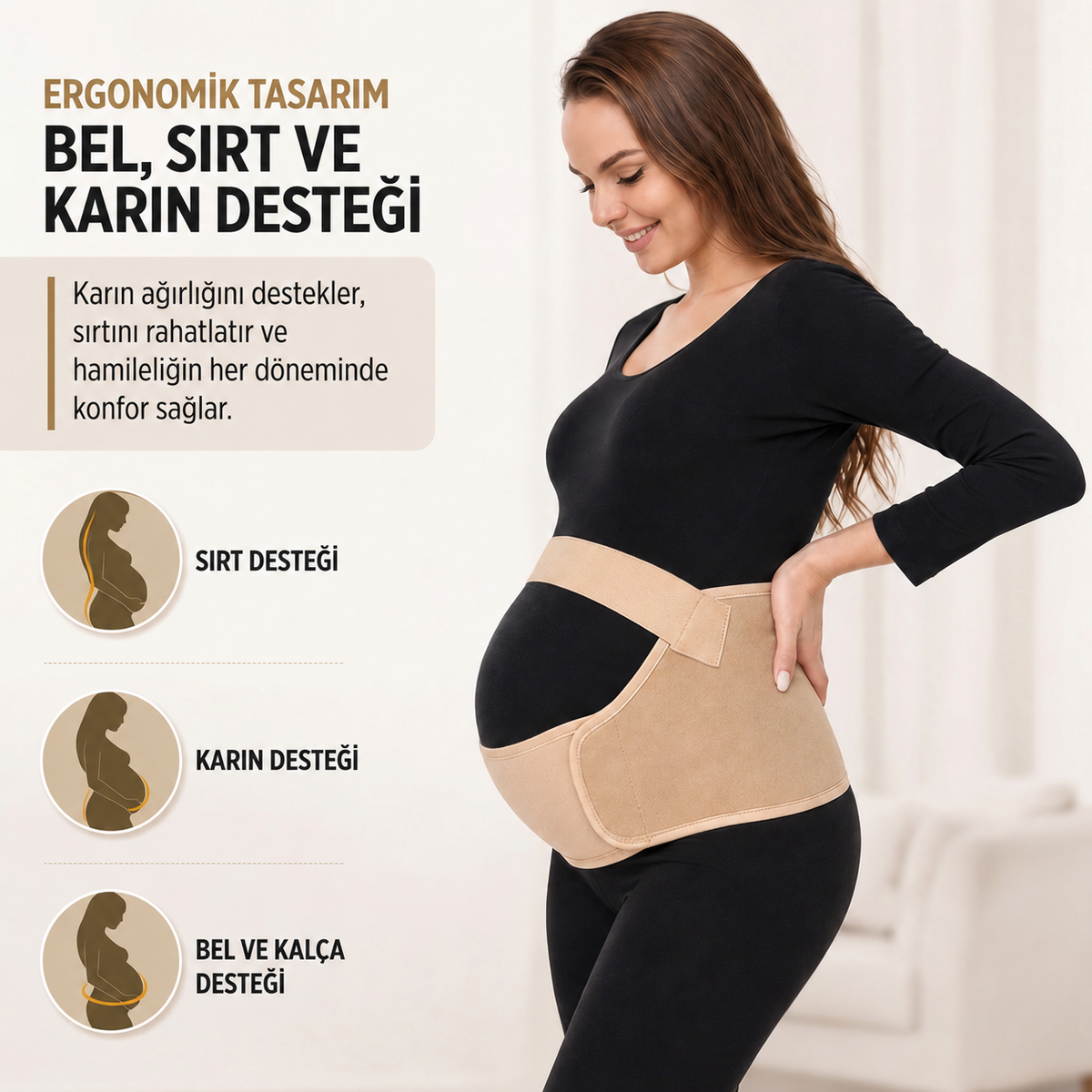Comféra™ Hamile Destek Bel Korsesi