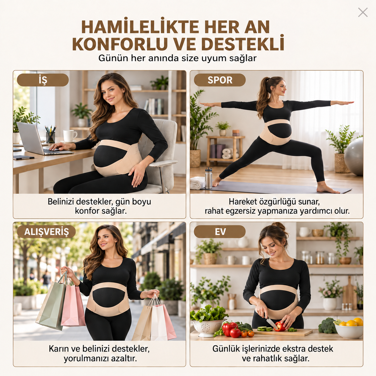 Comféra™ Hamile Destek Bel Korsesi